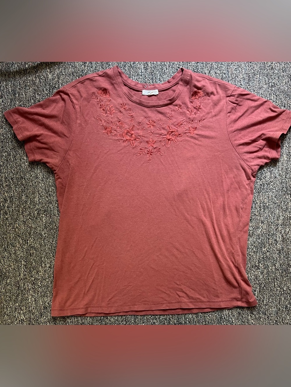 Tonal Embroidered Tshirt